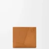 Cartera plegable Puzzle para monedas en piel de becerro granulada flexible, color marrón claro cañón Cartera plegable Puzzle para monedas en piel de becerro granulada flexible, color marrón claro cañón