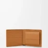 Cartera plegable Puzzle para monedas en piel de becerro granulada flexible, color marrón claro cañón Cartera plegable Puzzle para monedas en piel de becerro granulada flexible, color marrón claro cañón