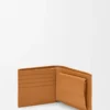 Cartera plegable Puzzle para monedas en piel de becerro granulada flexible, color marrón claro cañón Cartera plegable Puzzle para monedas en piel de becerro granulada flexible, color marrón claro cañón