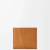 Cartera plegable Puzzle para monedas en piel de becerro granulada flexible, color marrón claro cañón Cartera plegable Puzzle para monedas en piel de becerro granulada flexible, color marrón claro cañón