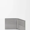 Cartera Puzzle con doble pliegue en piel de becerro clásica marrón invierno/gris ceniza Cartera Puzzle con doble pliegue en piel de becerro clásica marrón invierno/gris ceniza