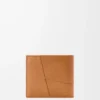 Cartera Puzzle de doble pliegue en suave piel de becerro granulada, color marrón claro cañón Cartera Puzzle de doble pliegue en suave piel de becerro granulada, color marrón claro cañón
