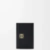 Cartera vertical pequeña Anagram en piel de becerro granulada Black/Gold Cartera vertical pequeña Anagram en piel de becerro granulada Black/Gold