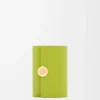 Cartera vertical pequeña Pebble en piel de becerro napa brillante Meadow Green