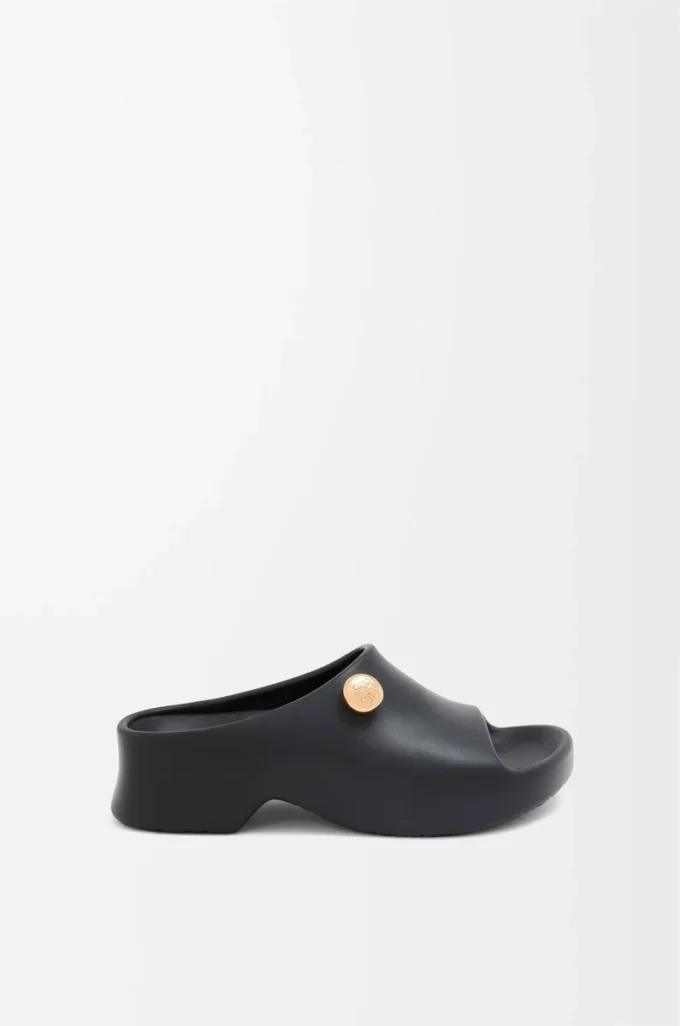 Chanclas Foam Pebble Negro/Dorado Chanclas Foam Pebble Negro/Dorado