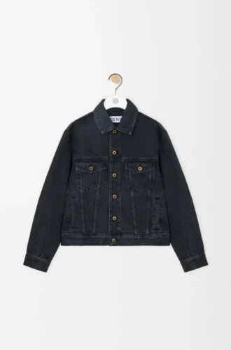 Chaqueta Anagram en denim negro