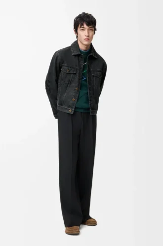 Chaqueta Anagram en denim negro