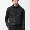 Chaqueta Anagram en denim negro Chaqueta Anagram en denim negro
