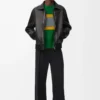 Chaqueta bomber de piel de cordero napa. Negro Chaqueta bomber de piel de cordero napa. Negro
