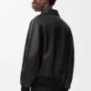 Chaqueta bomber de piel de cordero napa. Negro Chaqueta bomber de piel de cordero napa. Negro