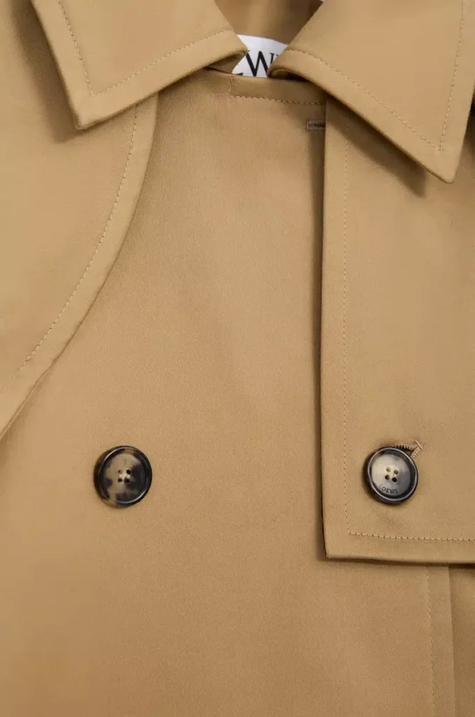 Chaqueta capa de algodón Beige Chaqueta capa de algodón Beige