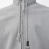 Chaqueta con cremallera de ante de cordero gris claro Chaqueta con cremallera de ante de cordero gris claro