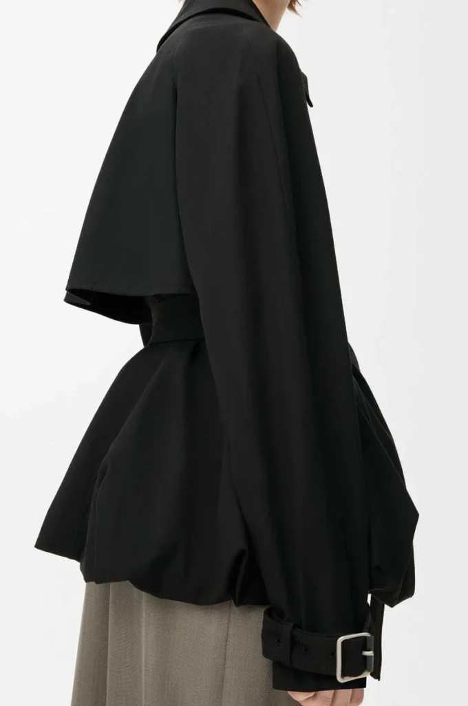 Chaqueta de algodón negro Chaqueta de algodón negro