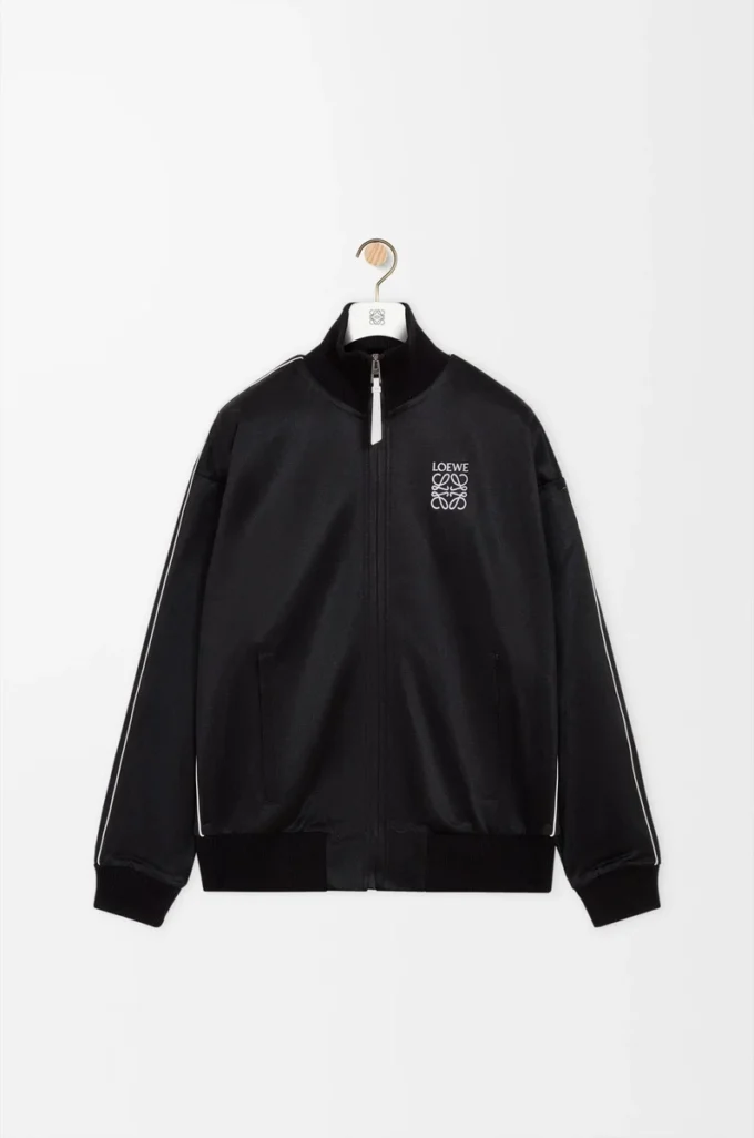 Chaqueta de chándal en jersey técnico Negro Chaqueta de chándal en jersey técnico Negro