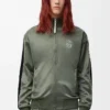 Chaqueta de chándal en jersey técnico verde caqui Chaqueta de chándal en jersey técnico verde caqui