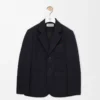 Chaqueta de lana azul marino oscuro Chaqueta de lana azul marino oscuro