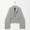 Chaqueta de lana gris Chaqueta de lana gris