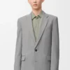 Chaqueta de lana gris Chaqueta de lana gris