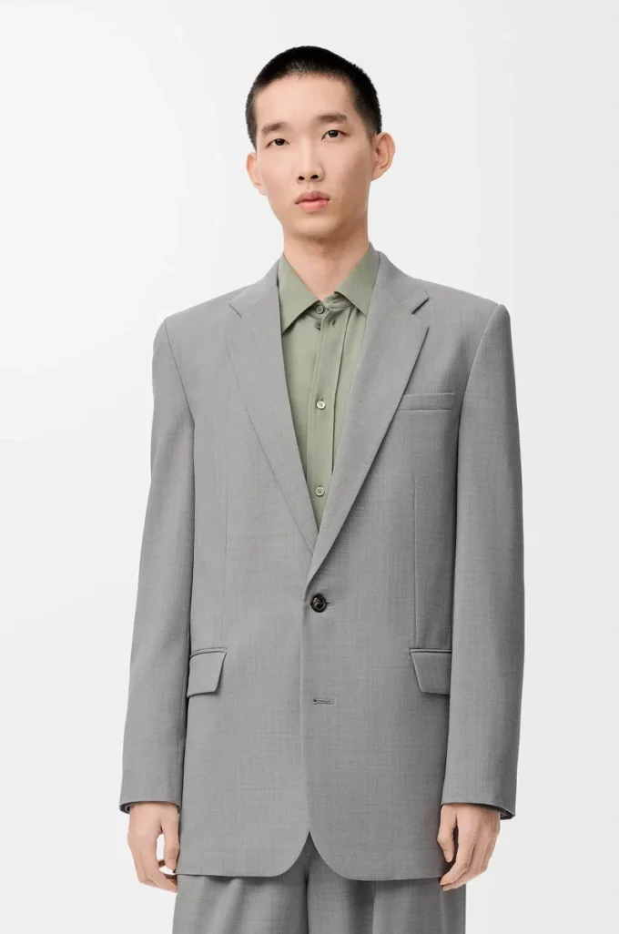 Chaqueta de lana gris Chaqueta de lana gris