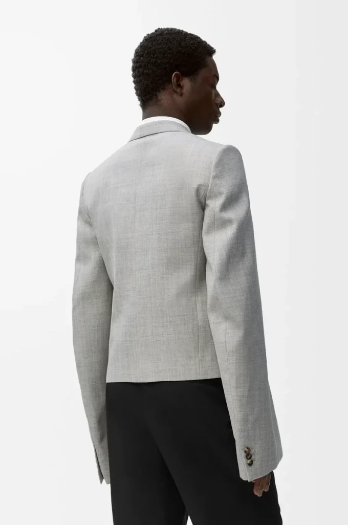 Chaqueta de lana gris Chaqueta de lana gris
