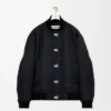 Chaqueta de nailon negro Chaqueta de nailon negro