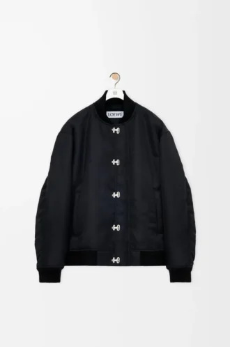 Chaqueta de nailon negro Chaqueta de nailon negro