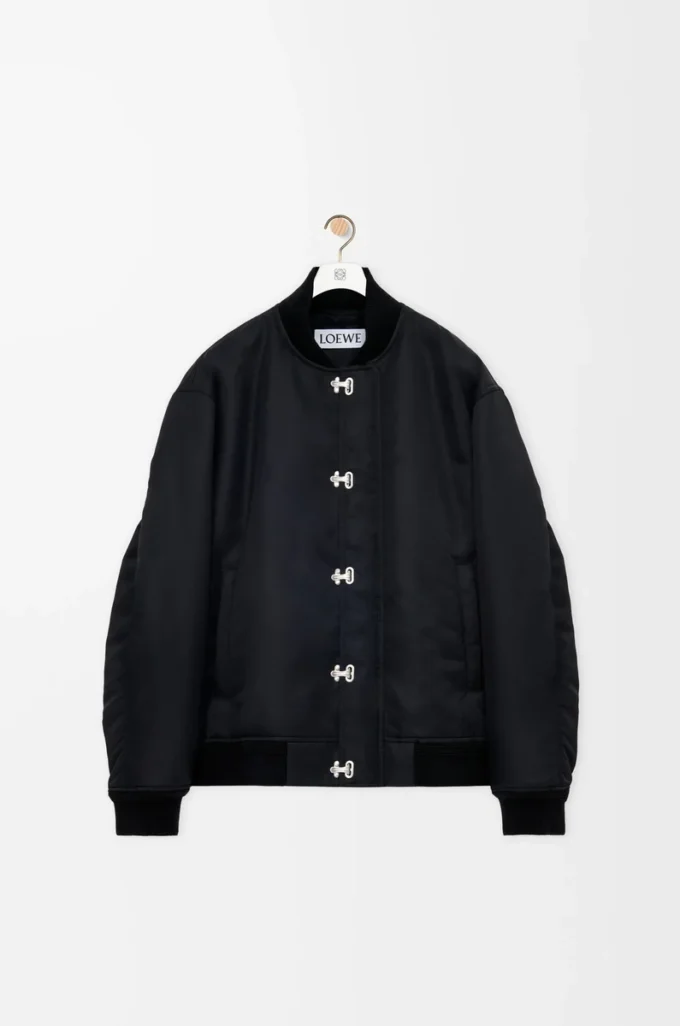 Chaqueta de nailon negro Chaqueta de nailon negro