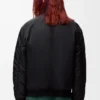 Chaqueta de nailon negro Chaqueta de nailon negro