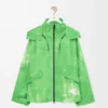Chaqueta de tejido técnico flocado verde Chaqueta de tejido técnico flocado verde
