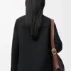 Chaqueta de trabajo de lana y cachemira Negro Chaqueta de trabajo de lana y cachemira Negro