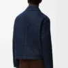 Chaqueta de trabajo en denim azul índigo Chaqueta de trabajo en denim azul índigo