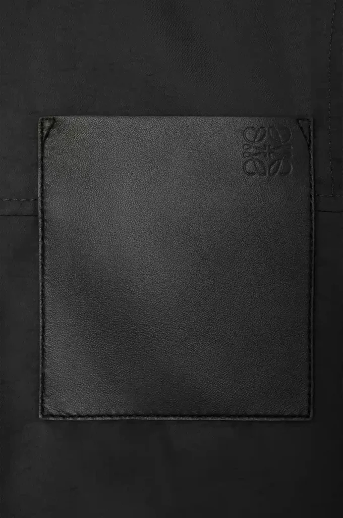 Chaqueta de trabajo en mezcla de cupro Negro Chaqueta de trabajo en mezcla de cupro Negro