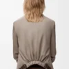 Chaqueta entallada de lana Beige Melange Chaqueta entallada de lana Beige Melange