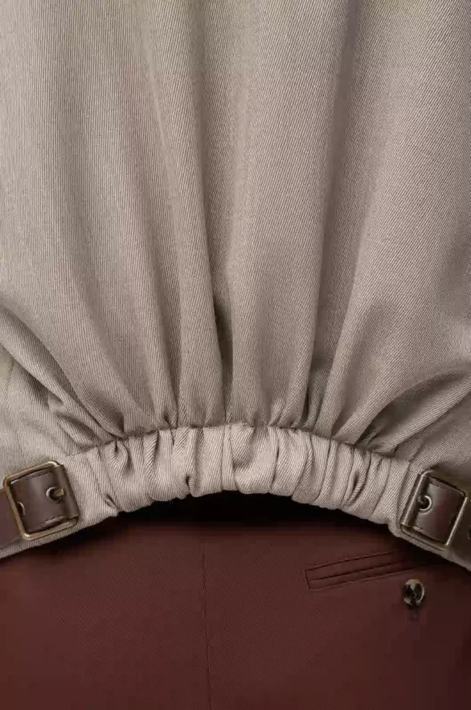Chaqueta entallada de lana Beige Melange Chaqueta entallada de lana Beige Melange