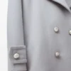 Chaqueta marinera Pebble de lana gris Chaqueta marinera Pebble de lana gris