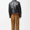 Chaqueta motera en piel de cordero napa. Negro Chaqueta motera en piel de cordero napa. Negro