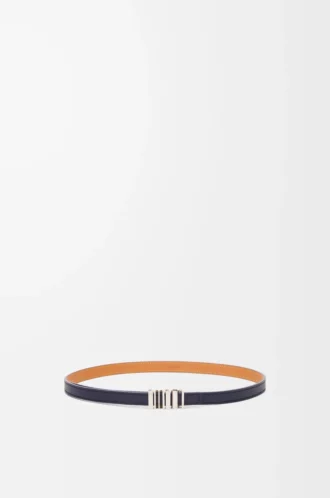 Cinturón LOEWE Graphic en piel de becerro clásica azul abyss/palladio