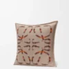 Cojín de lana y cachemira Beige/Naranja Cojín de lana y cachemira Beige/Naranja