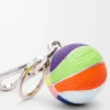Colgante de baloncesto en piel de becerro y metal Multicolor Colgante de baloncesto en piel de becerro y metal Multicolor
