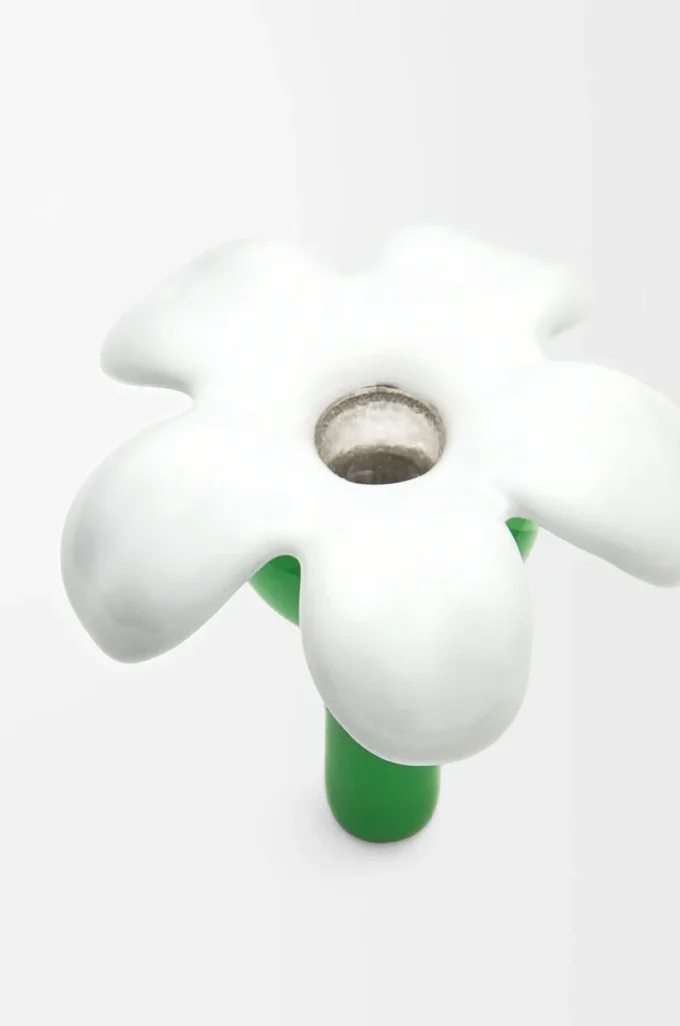 Colgante Flower Seat en plata de ley Plata/Blanco Colgante Flower Seat en plata de ley Plata/Blanco