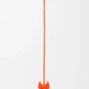 Colgante llavero con forma de insecto hoja en piel de becerro clásica naranja vivo Colgante llavero con forma de insecto hoja en piel de becerro clásica naranja vivo