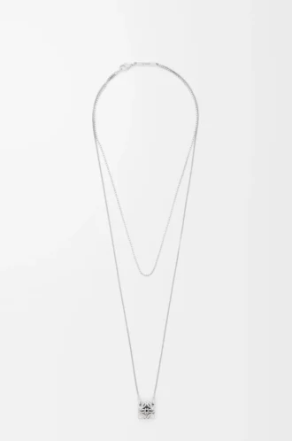 Collar Anagram Bombé en plata de ley Plata