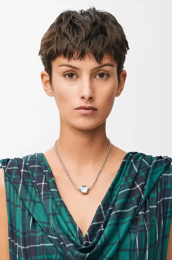 Collar Anagram Pebble en plata de ley y cristales Plata/Multicolor Collar Anagram Pebble en plata de ley y cristales Plata/Multicolor