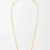 Collar Pebble Cube en plata de ley Oro Collar Pebble Cube en plata de ley Oro