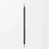 Correa corta Arrow en piel de becerro Black/Chocolate Correa corta Arrow en piel de becerro Black/Chocolate