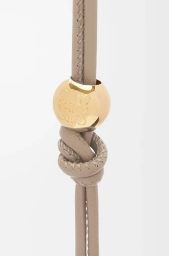 Correa personalizable en piel de becerro clásica Sand/Gold