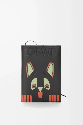 Cuaderno Futurist Cat en piel de becerro Negro/Multicolor Cuaderno Futurist Cat en piel de becerro Negro/Multicolor