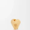 Dados con corazón grande dorados Dados con corazón grande dorados