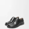 Derby brogue Campo en piel de becerro cepillada Negro Derby brogue Campo en piel de becerro cepillada Negro