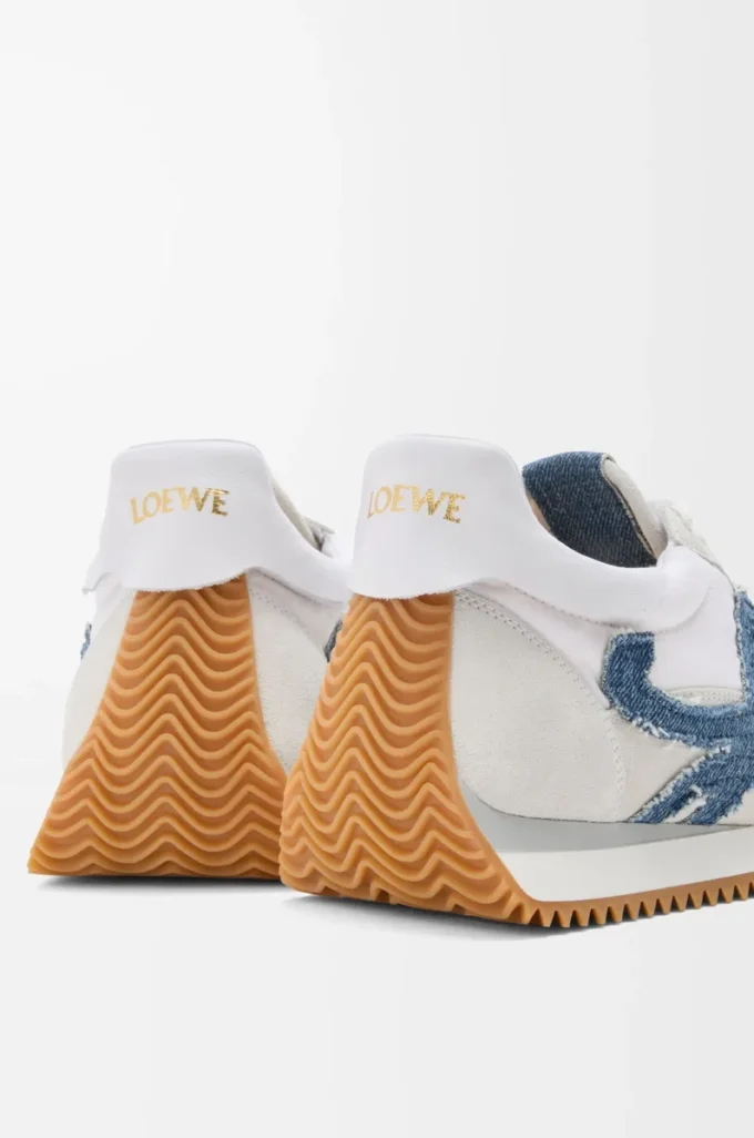 Flow Runner 2.0 de nylon y ante Blanco/Denim claro Flow Runner 2.0 de nylon y ante Blanco/Denim claro